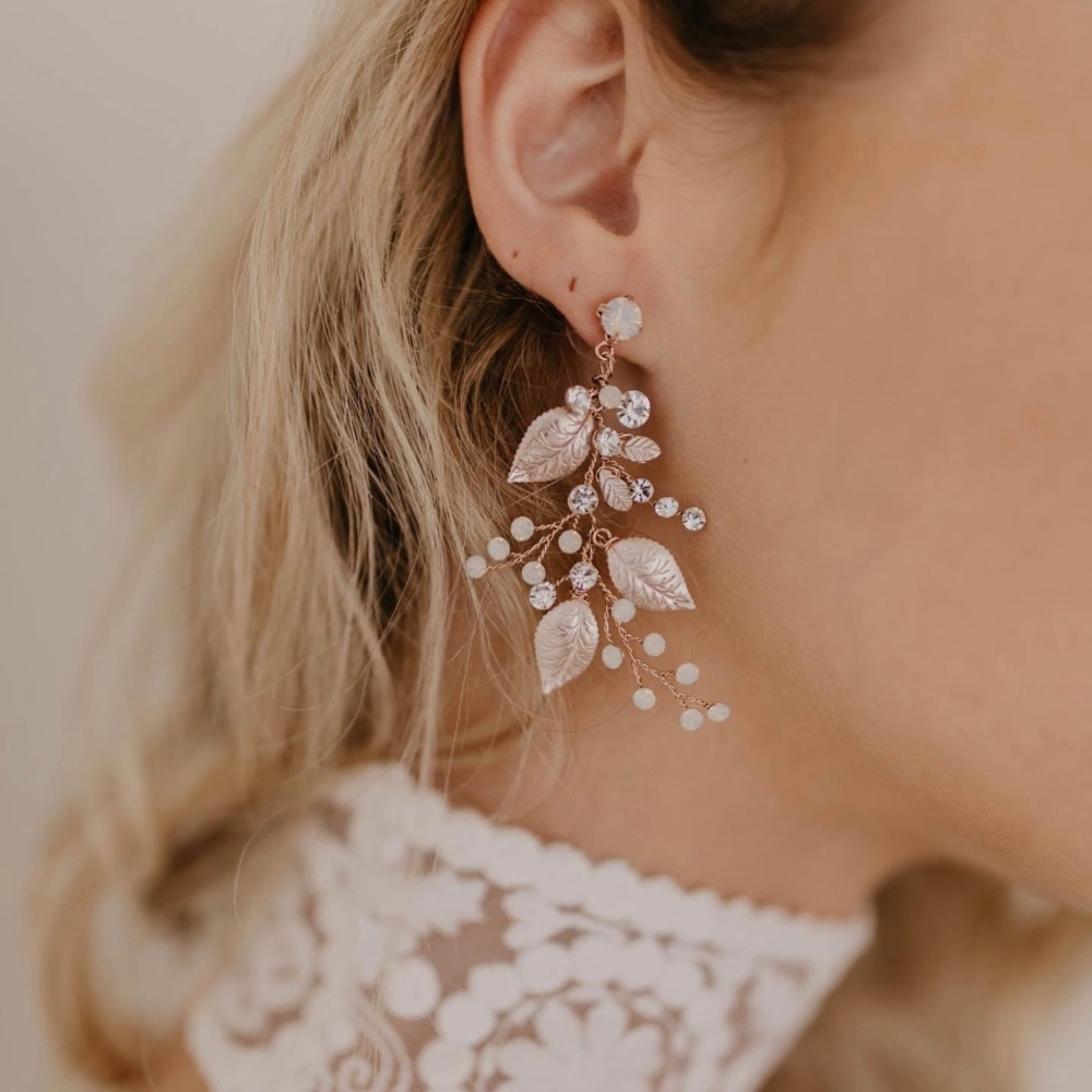 Untamed Petals Tatum Bridal Earrings
